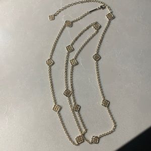 Kendra Scott Nemera long 40” gold necklace